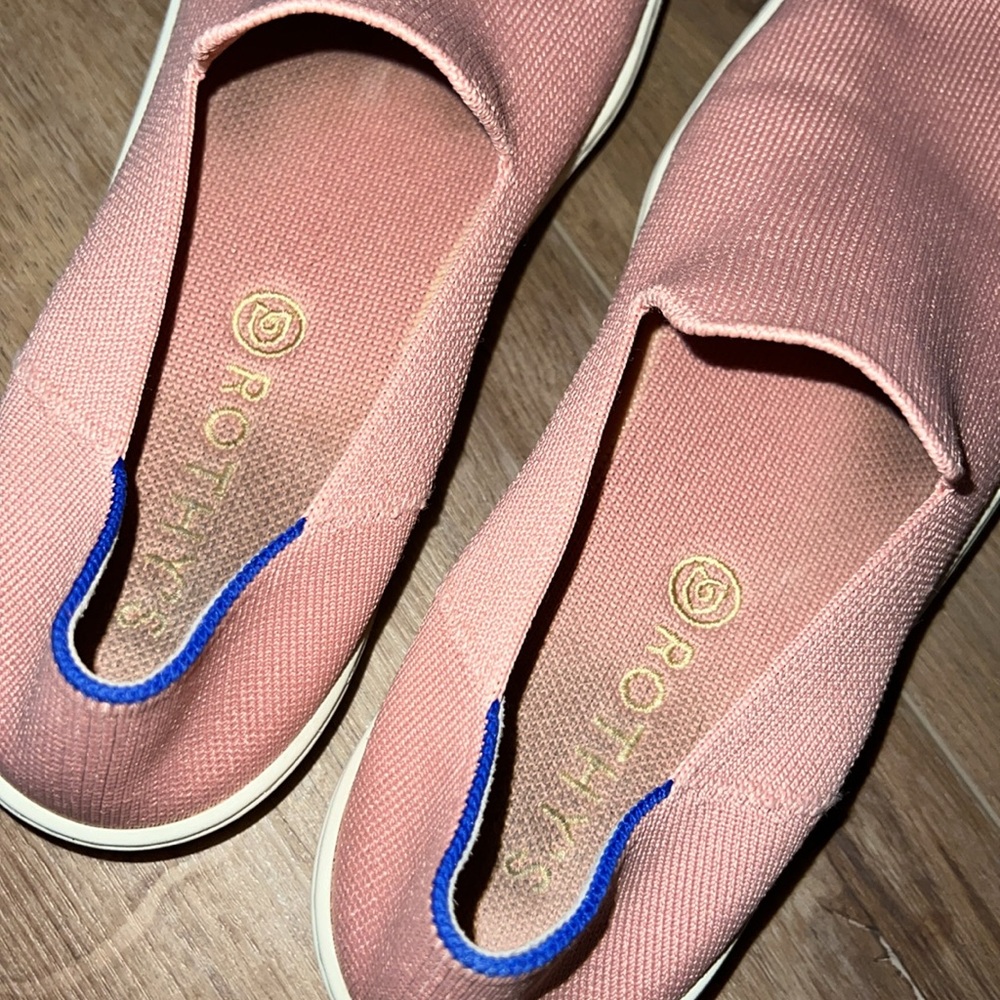 Rothy's Womens Retired The City Slip on Sneaker Shoes Pink Size W9.5 - Picture 3 of 6